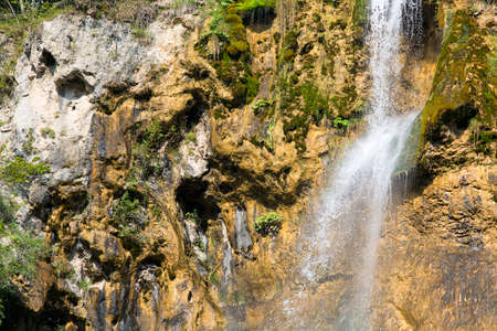 Plitvice Lakes National Park, a miracle of nature, waterfall, Croatiaの写真素材