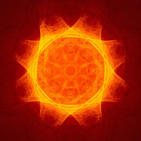 good abstract figure to background. fractal rendered
