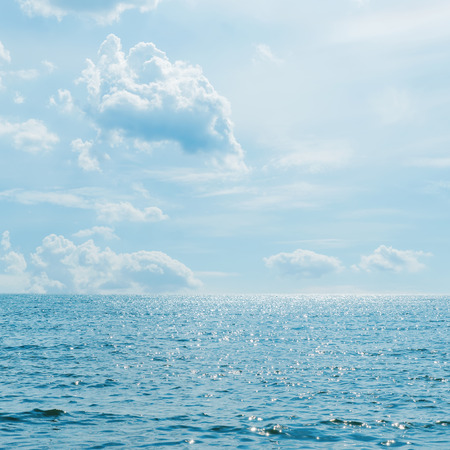 low clouds over sea with wave