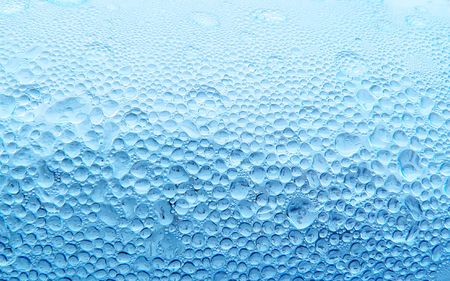 The drops on a plastic bottle.の写真素材