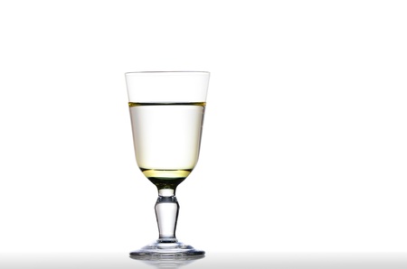 The wine-glass on white.の写真素材
