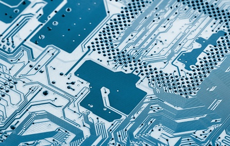 Electronic circuit board close up. X-ray effect.の写真素材