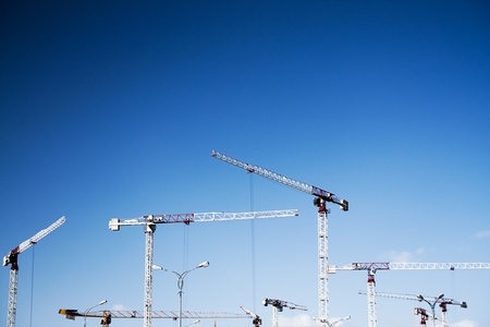 construction site in a clear dayの写真素材