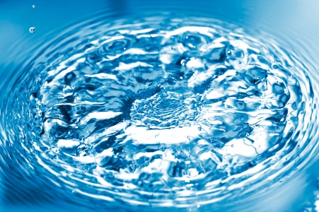 The water splash close up.の写真素材