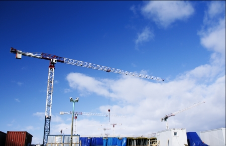 construction site in a clear dayのeditorial素材