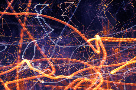 abstract Light Painting, Freezelight effect