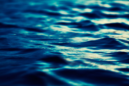 water surface of a sea in the eveningの写真素材