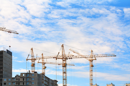 construction site in a clear dayの写真素材