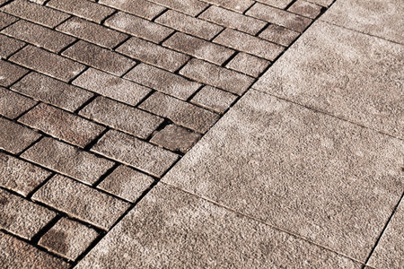 cobblestone pavement on a square