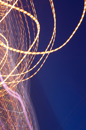 abstract Light Painting, Freezelight effectの写真素材