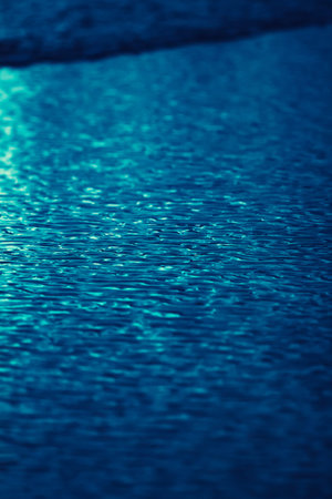 water surface of a sea in the evening