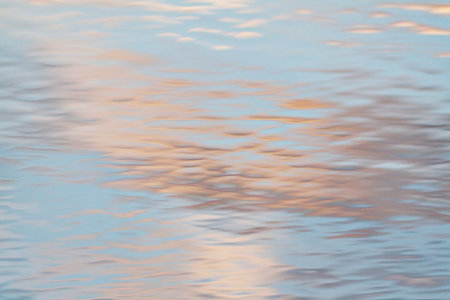 abstract background, water texture, reflection of the sky on the water surface