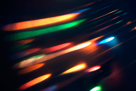 abstract lights at a party