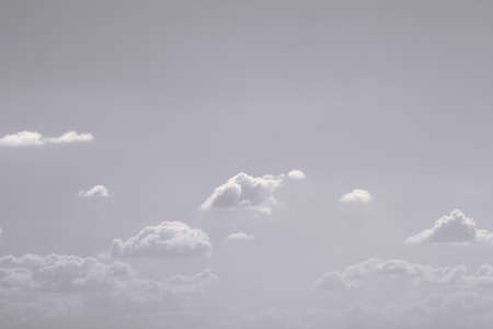 sky with clouds in a clear day, vintage effect photoの写真素材