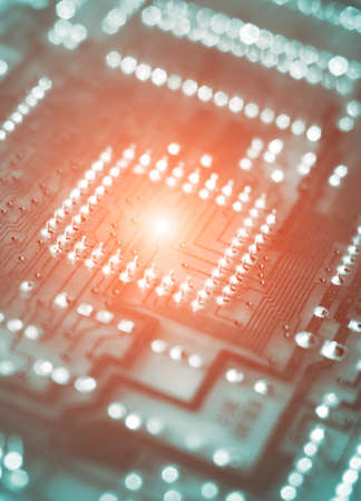 electronic circuit board closeupの写真素材
