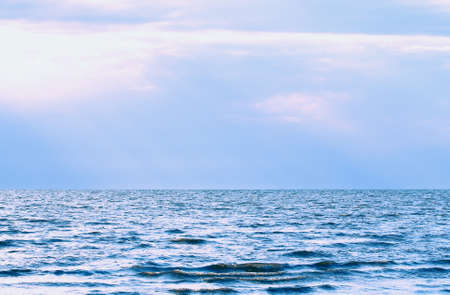 sunrays over the seaの写真素材