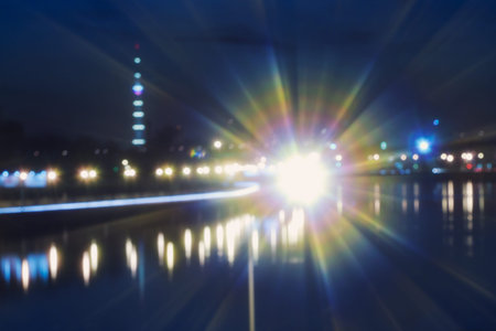 blurred background, defocused lights