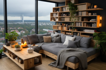 Apartment with Icelandic interior decoration inspiration ideasの素材