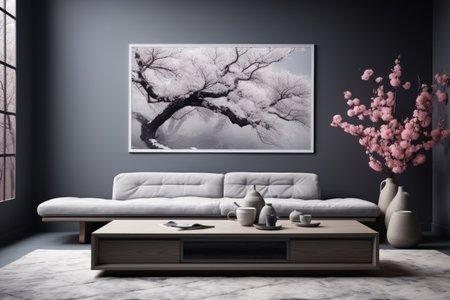 dark gray living room decoration inspiration ideasの素材