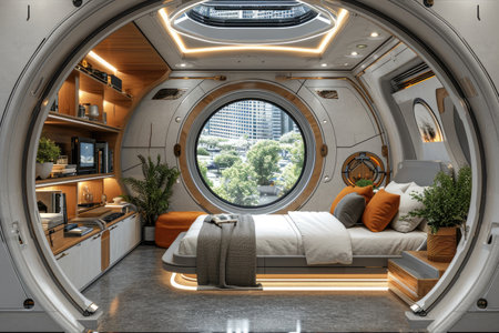 A cozy minimalist room with bed style inspiration ideasの素材