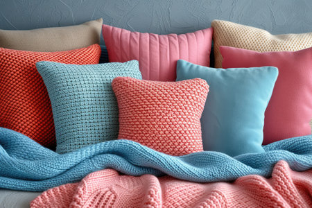 interior design in modern light pastel colors decoration style inspiration ideasの素材