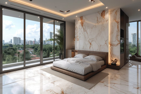 interior design in modern light neutral colors decoration style inspiration ideasの素材