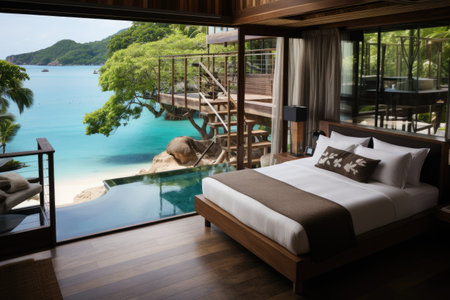 Modern luxury resorts with beautiful view style inspirationの素材