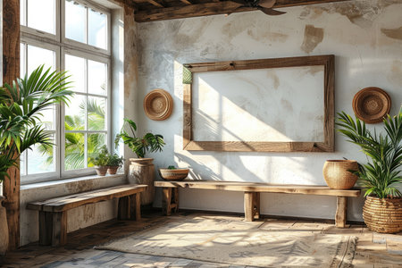 design boho interior and rustic theme inspiration ideasの素材