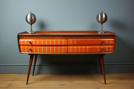 shelves with a dresser or drawer use teak wood decoration style inspirationの素材