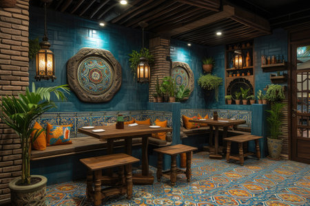 Restaurant cafe interior arabic style inspiration ideasの素材
