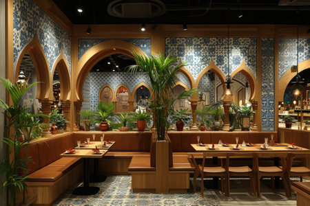 Restaurant cafe interior arabic style inspiration ideasの素材