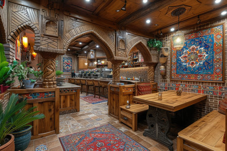 Restaurant cafe interior arabic style inspiration ideasの素材