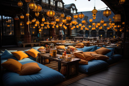 Restaurant cafe interior arabic style inspiration ideasの素材