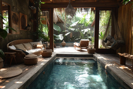 luxury tropical beach hotel and destinations inspiration ideasの素材