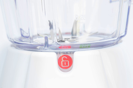 Red symbol on product  to show unlockの写真素材