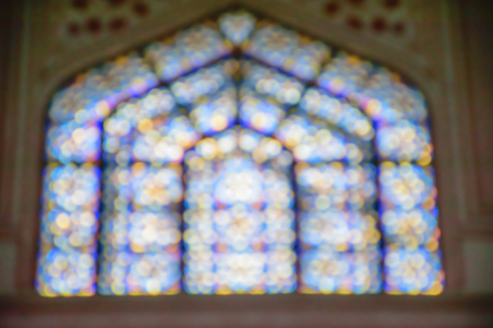 abstract blur light texture on window for backgroundの写真素材