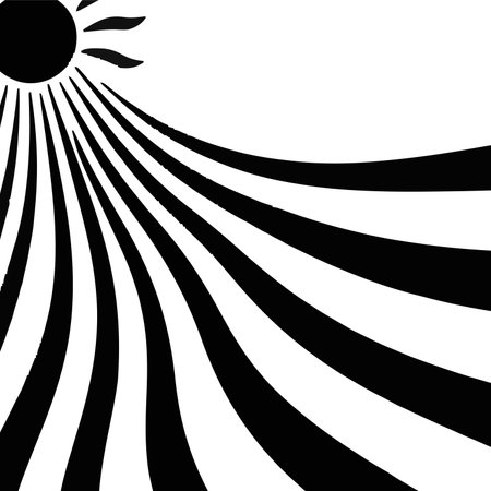 Dynamic sunburst design with radial lines modern retro inspired pattern for posters and printsのイラスト素材