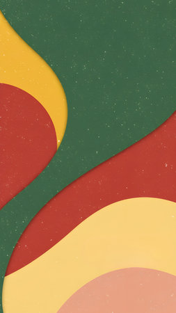 Abstract background with paper cut shapes. Vector illustration for your design.の素材