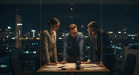 Excellent for teamwork, late hours, or high-stakes project visuals.の素材