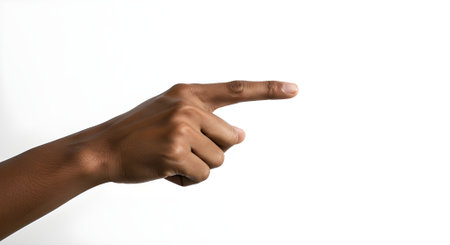 Clean hand pointing great for instructions guidance or presentationsの素材