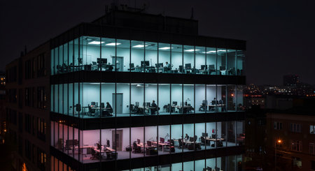 Great for business hours, security, or after-hours themes.の素材