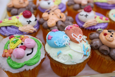 Cute cup cake for celebrate.の素材