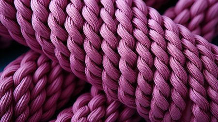 A tightly-knotted rope coils around itself, hinting at the strength of resilience and connectionの素材