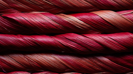 A fiery fiber unravels, symbolizing the unraveling of passion and the wild journey of self-discoveryの素材