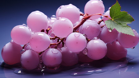 Juicy jewels glistening with fresh dew, these grapes beckon with their vibrant hues and promise of sweet indulgenceの素材