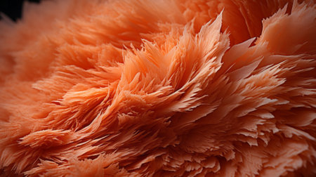 A vibrant, untamed creature basks in the warm glow of its fiery plumageの素材