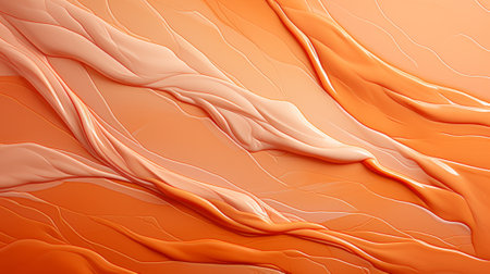 A vibrant and textured abstract art piece featuring a close up of a peach-colored wall, exuding an electrifying energy through its vivid orange huesの素材