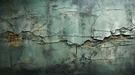 An abstract world of shattered illusions, where cracks in the wall reveal hidden depths and endless possibilitiesの素材