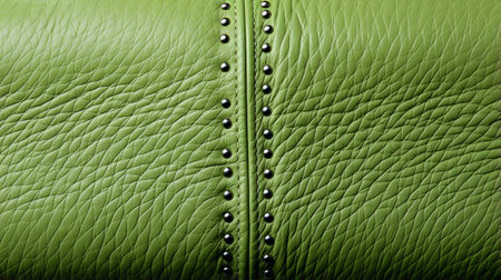 Vibrant verdant hues dance upon the supple leather, inviting one to explore the untamed beauty withinの素材