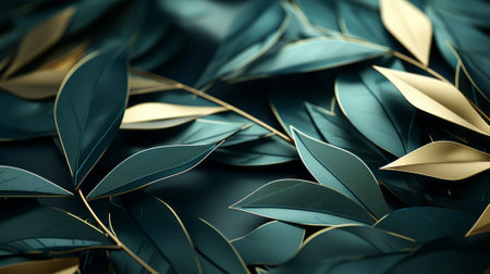 Nature's golden treasures lay scattered amongst vibrant green foliage, a colorful mosaic of life and beautyの素材
